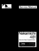 Nakamichi 481 OEM Service