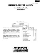 Onkyo A8037 OEM Service