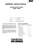 Onkyo A8800 OEM Service