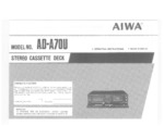 AIWA ADA70 OEM Owners
