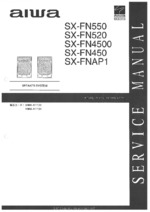 AIWA SX-FN550/SX-FN520/SX-FN4500/SX-FN450 OEM Service