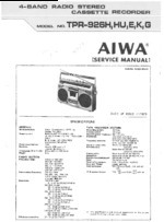 AIWA TPR926E/G/K OEM Service