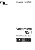 Nakamichi BX1 OEM Service
