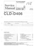 PIONEER CLD-D406 OEM Service