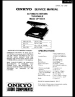 Onkyo CP1007A OEM Service