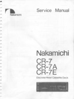 Nakamichi CR7E OEM Service