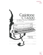 CASIO CT6500 OEM Owners