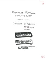 CASIO CT405 OEM Service