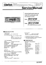 CLARION DRX7375R OEM Service
