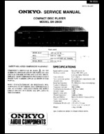 Onkyo DX-2500 OEM Service