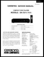 Onkyo DX-7211 OEM Service