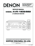 Denon AVR-882 OEM Service