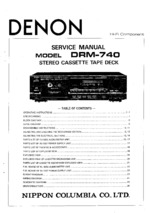 DENON DRM740 OEM Service