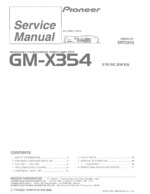 PIONEER GM-X354 OEM Service