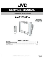 JVC AV-2103YE OEM Service
