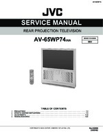 JVC AV65WP74 OEM Service