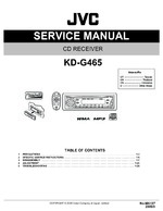 JVC KD-G465 OEM Service