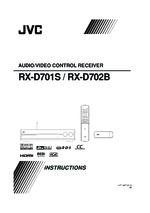 JVC RX-D702B OEM Owners