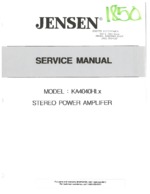 JENSEN KA4040HLX OEM Service