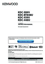 Kenwood KDCBT848U OEM Owners