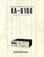 KENWOOD KA6100 OEM Owners