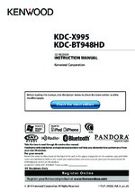 Kenwood KDC-X995 OEM Owners
