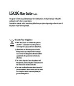 LG 420G OEM Owners