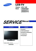 OEM Service manual for SAMSUNG LN32D403E2G SAMS # OEM MANUAL | SAMS  Technical Publishing