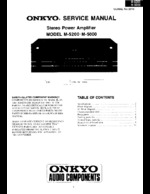 Onkyo M5000 OEM Service