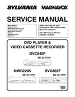 Sylvania DVC865F OEM Service