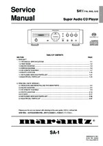 Marantz SA1 OEM Service