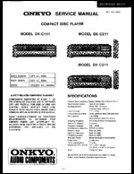 Onkyo DXC111 OEM Service