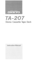 Onkyo TA-207 OEM Owners