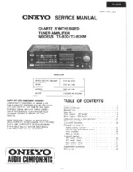 Onkyo TX-830 OEM Service