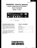Onkyo P3200 OEM Service
