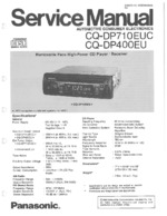 Panasonic CQ-DP710EUC OEM Service