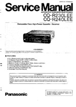 Panasonic CQ-R240LEE OEM Service