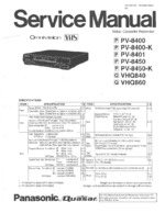 Panasonic PV8450 OEM Service