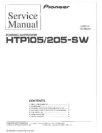PIONEER HTP205-SW OEM Service