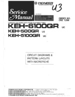 PIONEER KEH500QR Schematic Only