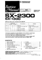 Pioneer SX-2300SD OEM Service
