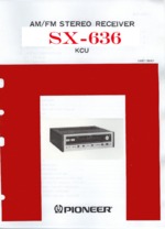 Pioneer SX-636FV OEM Service