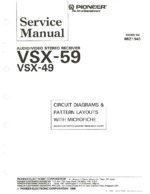 Pioneer VSX49 OEM Service