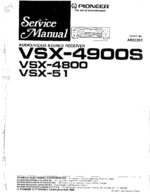 Pioneer VSX-4800 Schematic Only