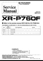 PIONEER XRP760F OEM Service