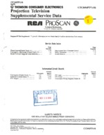 RCA CTC169PTV OEM Service