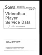 RCA SFT100W SAMS Photofact®