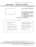 SHARP LC70C8470U Service Guide