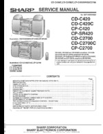 Sharp CP-C420, CP-SR420,CP-C2700C OEM Service