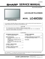 Sharp LC60C52U Service Guide